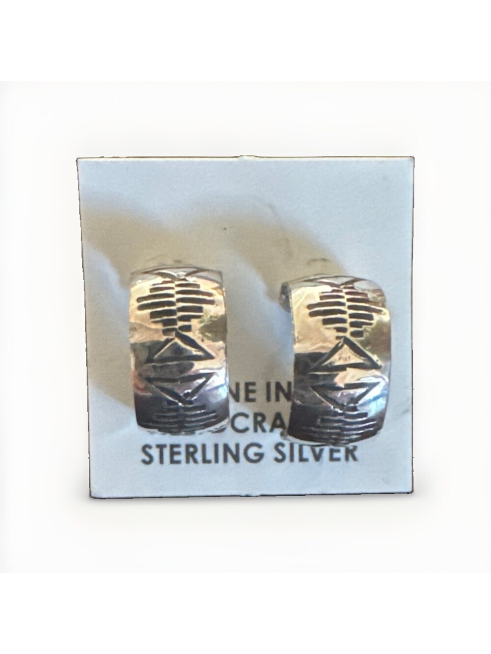 sterling silver Genuine Indian Handcrafted Small 1 Cm Hoop earrings